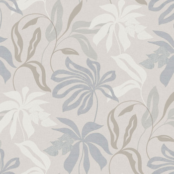 Beige-gray wallpaper with leaves, UR3401, Universe 4, Grandeco