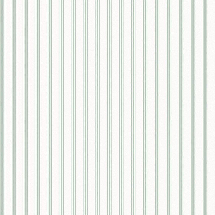 White-green striped non-woven wallpaper, 118483, Laura Ashley 3