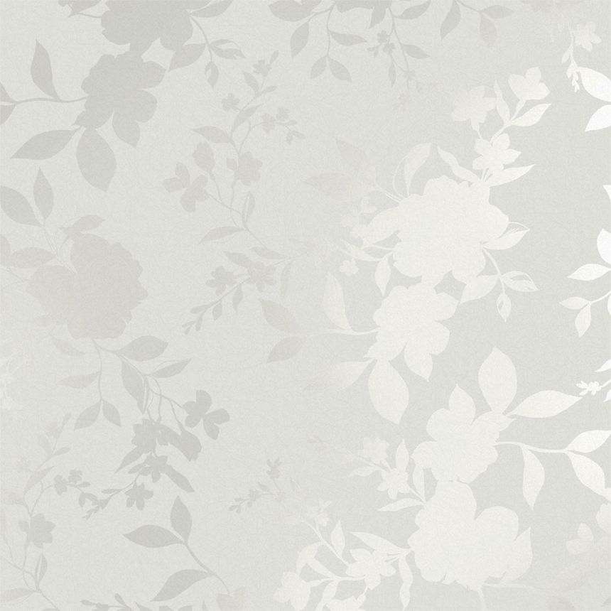 Grey-silver floral non-woven wallpaper, 118485, Laura Ashley 3