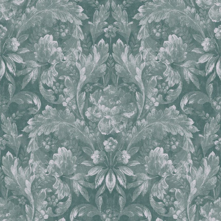 Green floral non-woven wallpaper, 119842, Laura Ashley 3