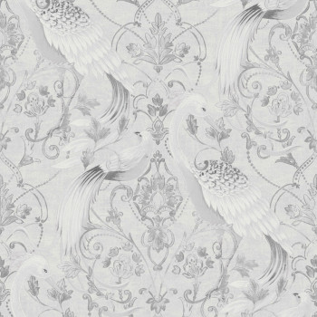 Grey-silver baroque non-woven wallpaper, 119868, Laura Ashley 3