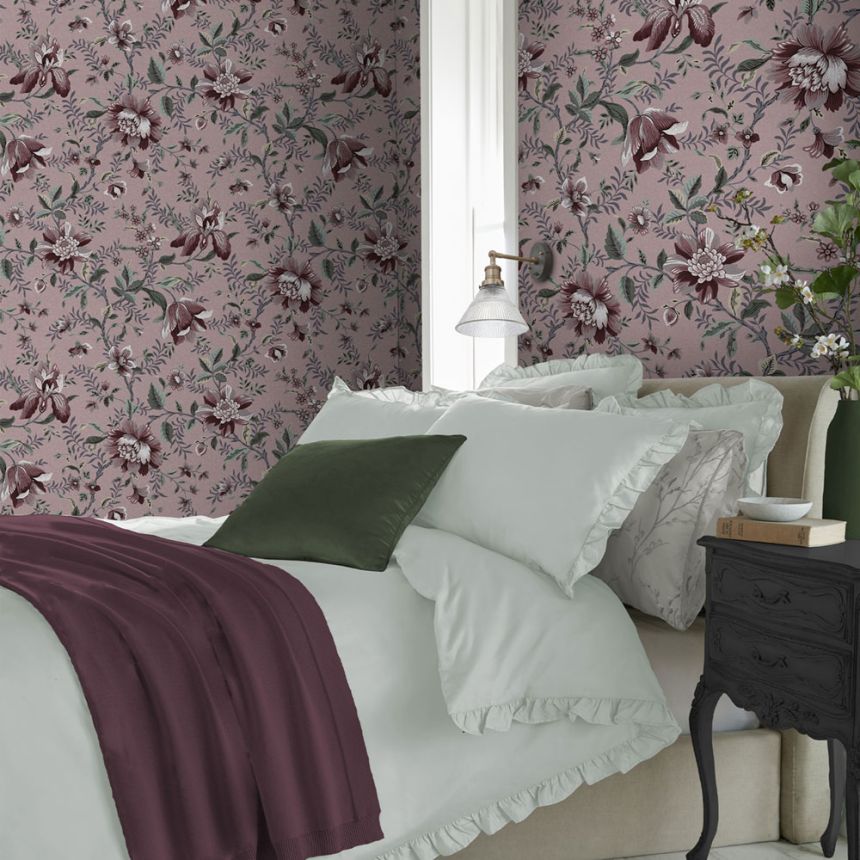 Blackberry wallpaper with floral pattern, 121091, Laura Ashley 3