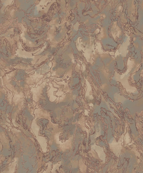 Luxury bronze metallic wallpaper with a rough texture, 57325, Aurum II, Limonta