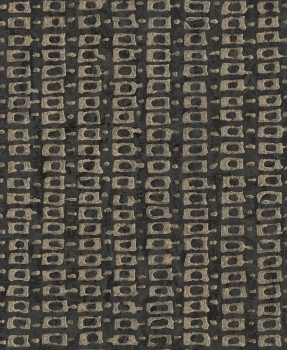 Luxury black geometric pattern wallpaper, 58708, Aurum II, Limonta