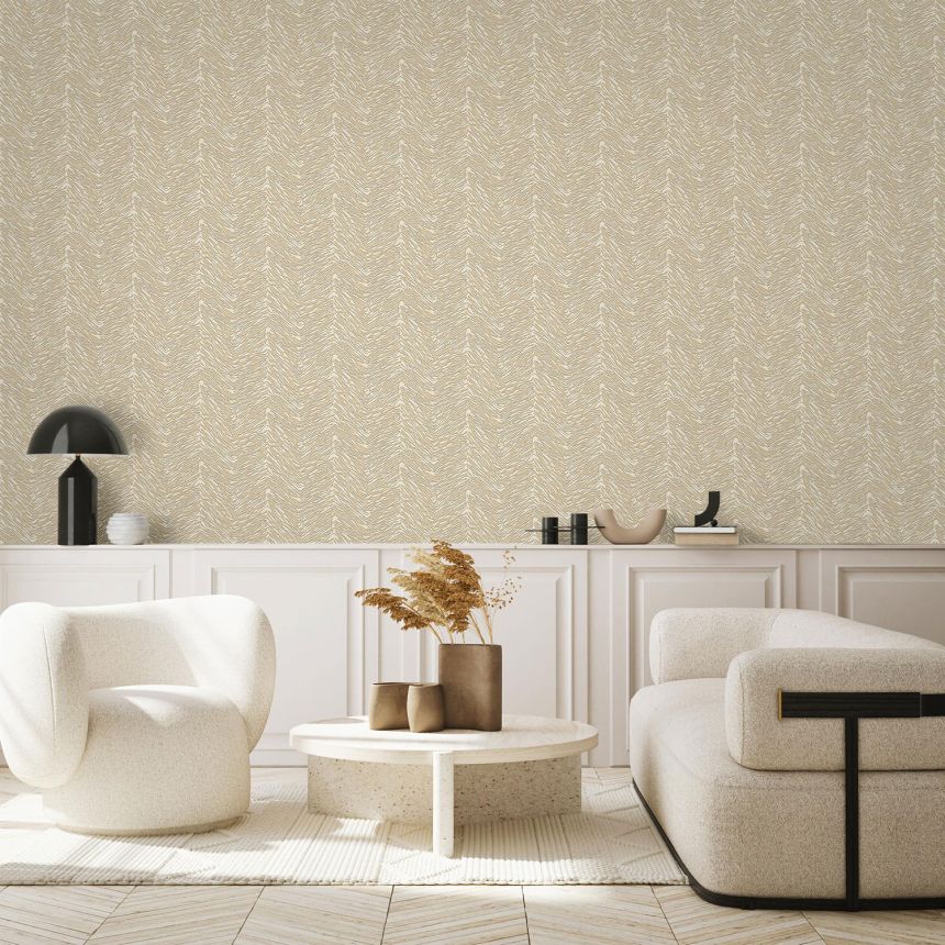 Cream non-woven wallpaper, 07701, Makalle II, Limonta