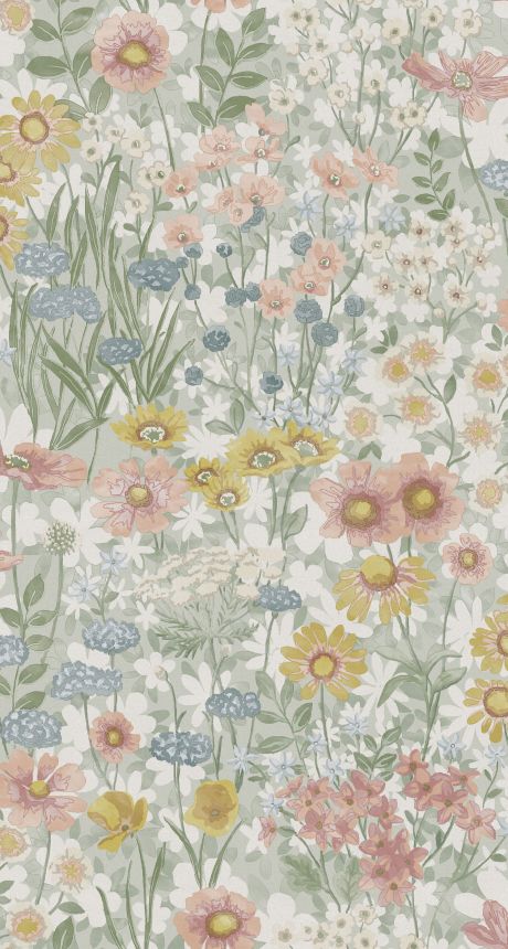 Gray non-woven floral wallpaper, 120630, Retreat, Graham&Brown Premium