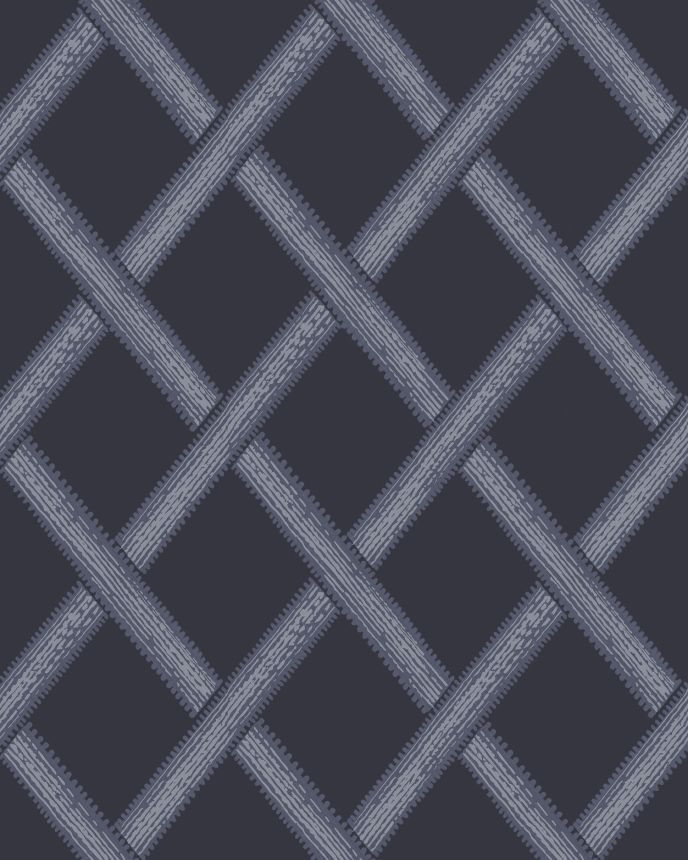 Blue non-woven geometric pattern wallpaper, 120632, Retreat, Graham&Brown Premium