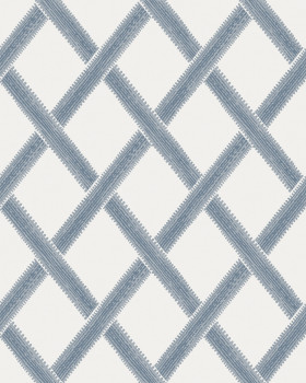 White-blue non-woven geometric pattern wallpaper, 120633, Retreat, Graham&Brown Premium