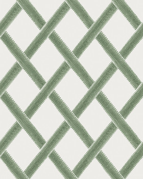 White-green non-woven geometric pattern wallpaper, 120634, Retreat, Graham&Brown Premium