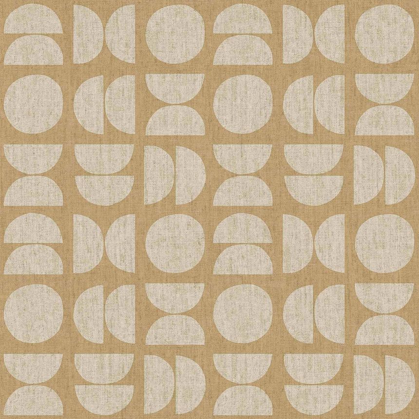 Beige non-woven wallpaper, geometric pattern, 30153, Energie, Cristiana Masi by Parato