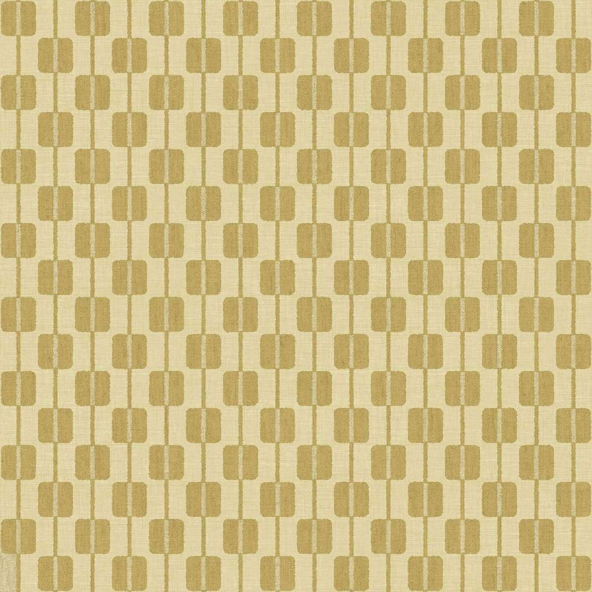 Yellow non-woven wallpaper, cube pattern, 30172, Energie, Cristiana Masi by Parato