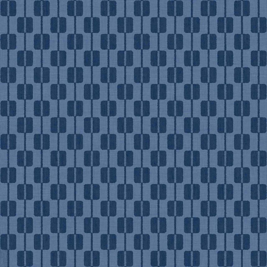 Blue non-woven wallpaper, cube pattern, 30173, Energie, Cristiana Masi by Parato