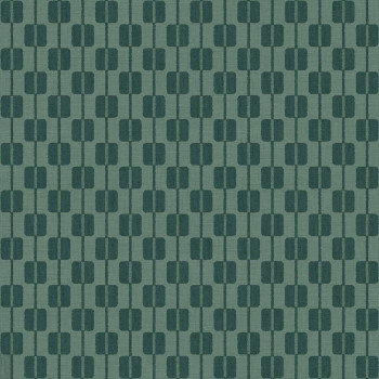 Green non-woven wallpaper, cube pattern, 30175, Energie, Cristiana Masi by Parato