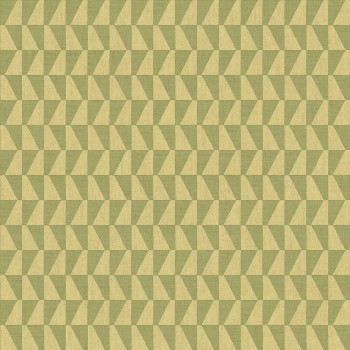 Yellow-green non-woven wallpaper, geometric pattern, 30177, Energie, Cristiana Masi by Parato