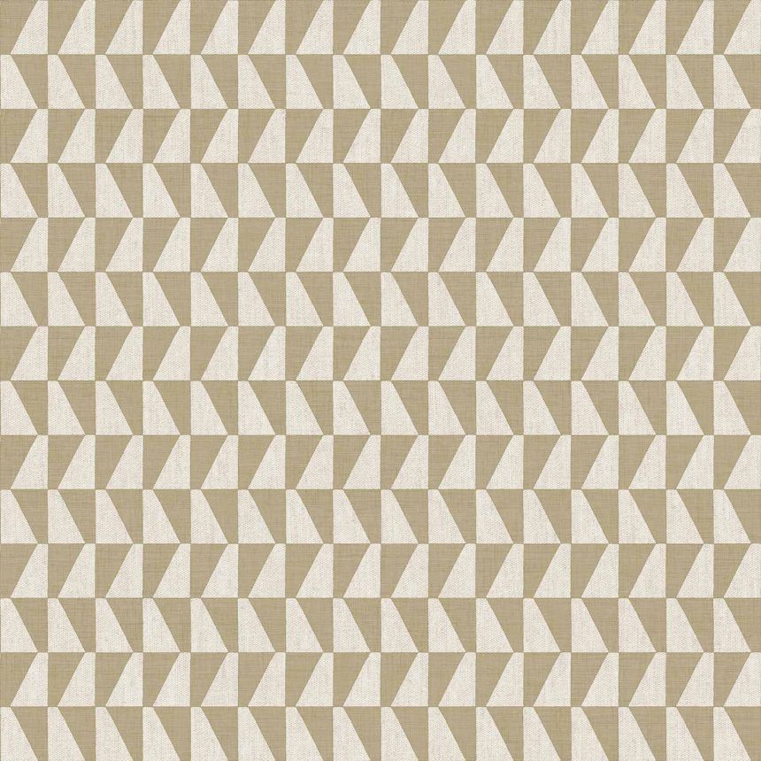 Beige-white non-woven wallpaper, geometric pattern, 30178, Energie, Cristiana Masi by Parato