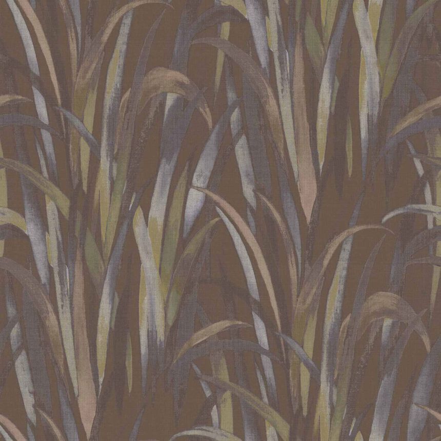 Brown wallpaper, grass leaves,  26409, Thai, Cristiana Masi by Parato