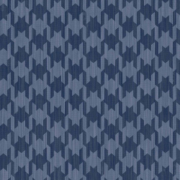 Blue wallpaper, rooster footprint, 26446, Thai, Cristiana Masi by Parato