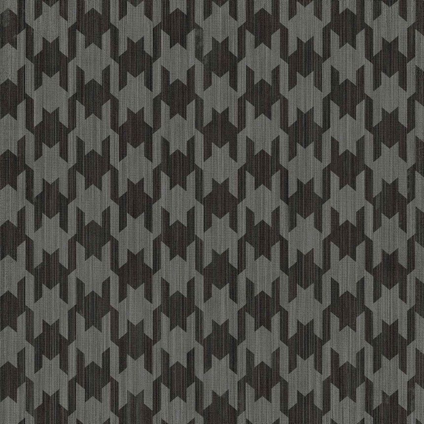 Gray-black wallpaper, rooster footprint, 26449, Thai, Cristiana Masi by Parato