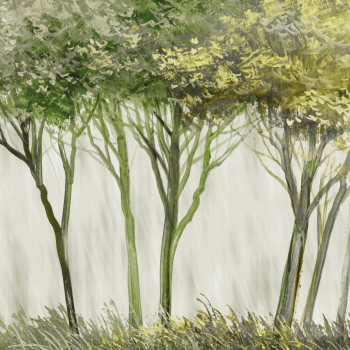 Luxury wall mural with trees, Z77558, Savana, Zambaiti Parati