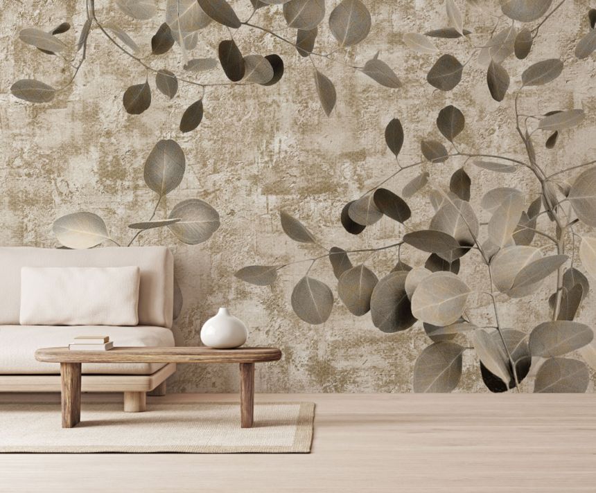 Luxury wall mural, Eucalyptus twigs and leaves, Z77597, Savana, Zambaiti Parati