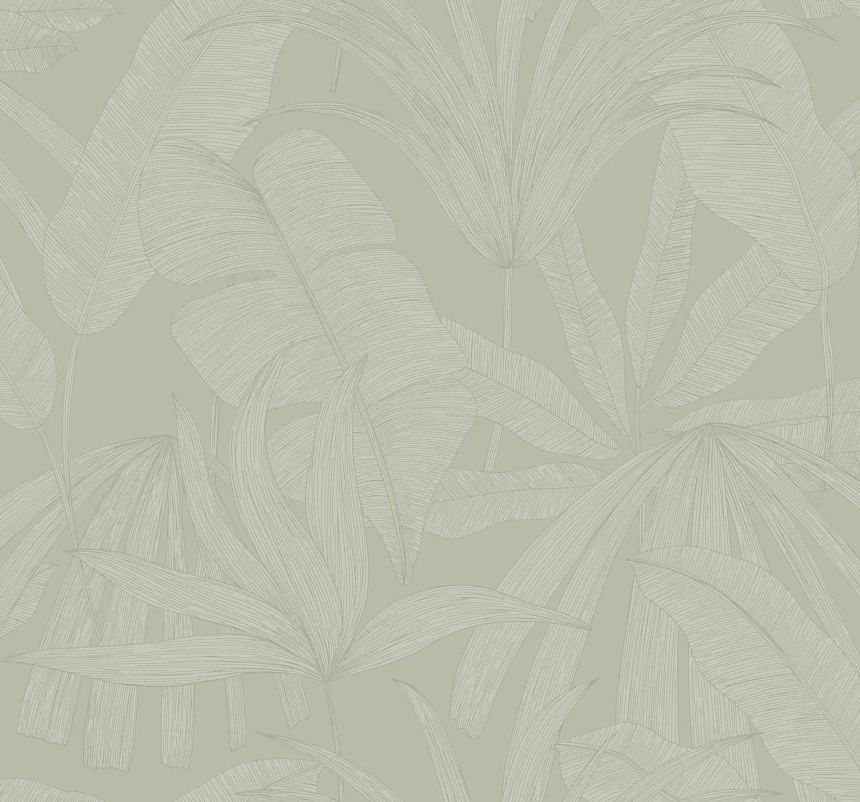 Green wallpaper with leaves, 333514, Festival, Eijffinger