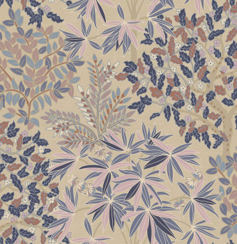 Beige wallpaper with twigs and leaves, 333520, Festival, Eijffinger