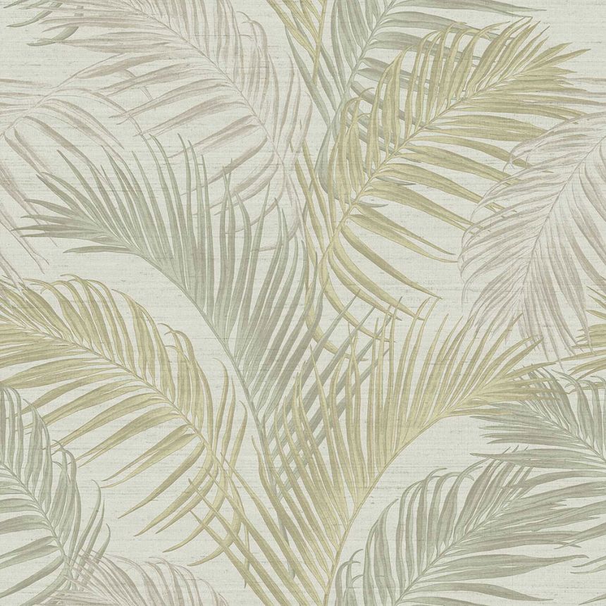 Luxury green-gold wallpaper with palm leaves, 33315, Tradizioni, Cristiana Masi by Parato