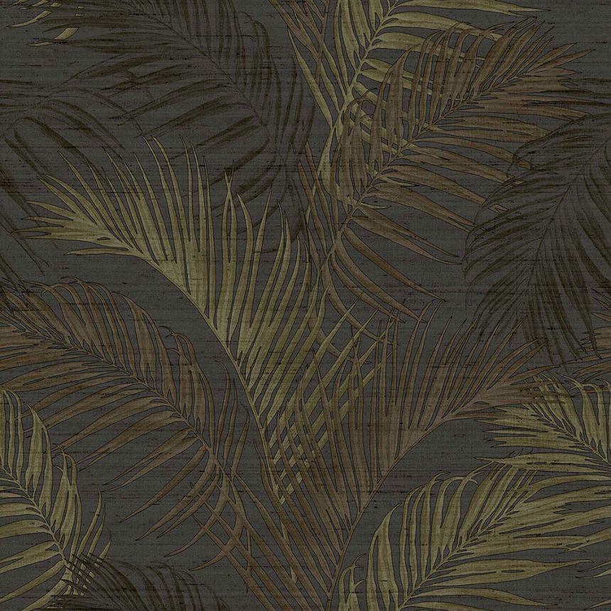 Luxury brown wallpaper with palm leaves, 33319, Tradizioni, Cristiana Masi by Parato