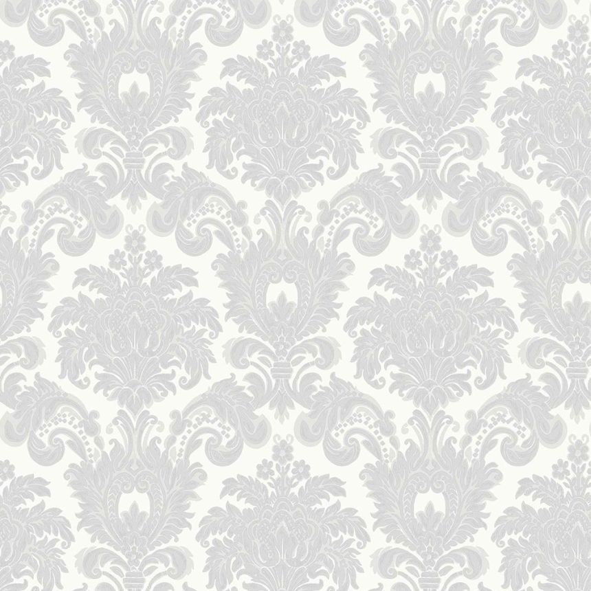 Gray-cream non-woven baroque wallpaper, 33321, Tradizioni, Cristiana Masi by Parato