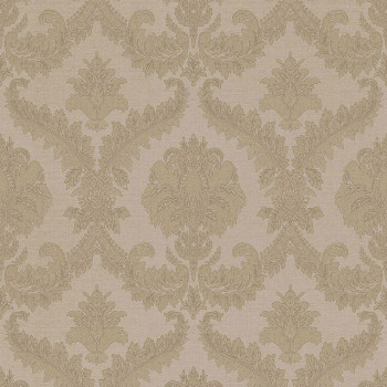 Brown non-woven baroque wallpaper, 33334, Tradizioni, Cristiana Masi by Parato