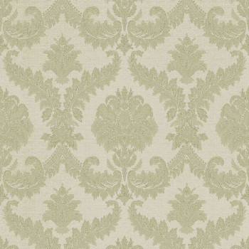 Green non-woven baroque wallpaper, 33335, Tradizioni, Cristiana Masi by Parato