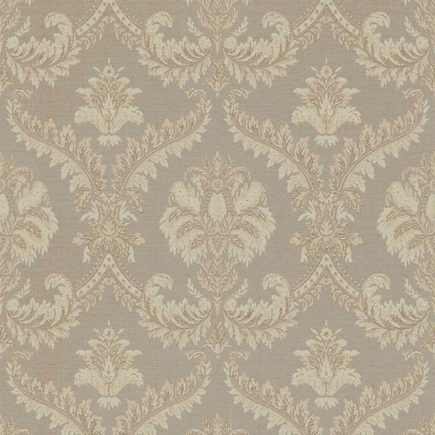 Beige non-woven baroque wallpaper, 33337, Tradizioni, Cristiana Masi by Parato