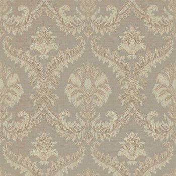 Beige non-woven baroque wallpaper, 33337, Tradizioni, Cristiana Masi by Parato