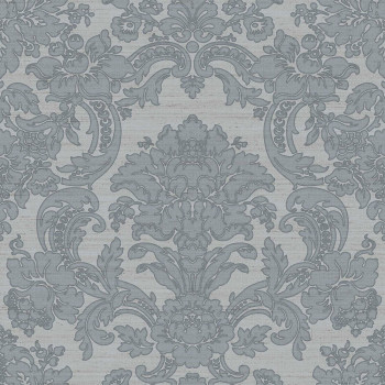 Gray-blue non-woven baroque wallpaper, 33346, Tradizioni, Cristiana Masi by Parato