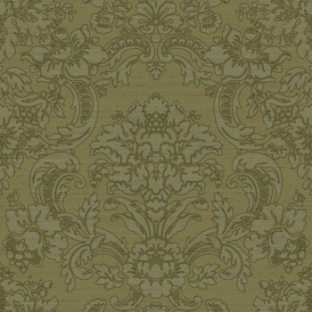 Green non-woven baroque wallpaper, 33347, Tradizioni, Cristiana Masi by Parato