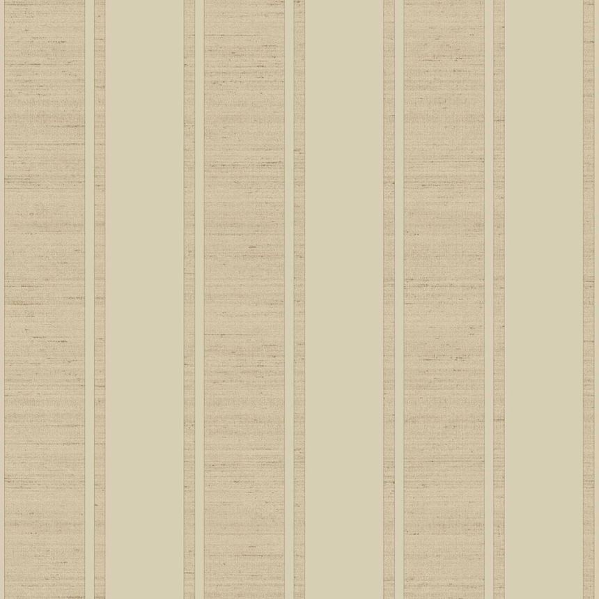 Beige non-woven striped wallpaper, 33363, Tradizioni, Cristiana Masi by Parato