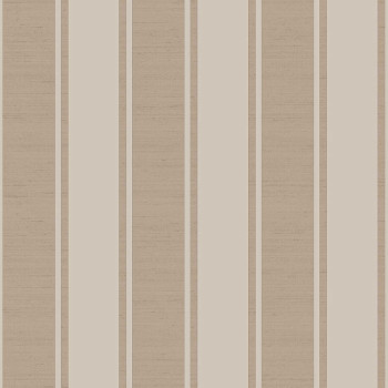 Brown-cream non-woven striped wallpaper, 33364, Tradizioni, Cristiana Masi by Parato