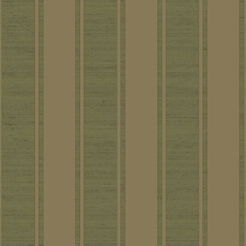 Green non-woven striped wallpaper, 33365, Tradizioni, Cristiana Masi by Parato