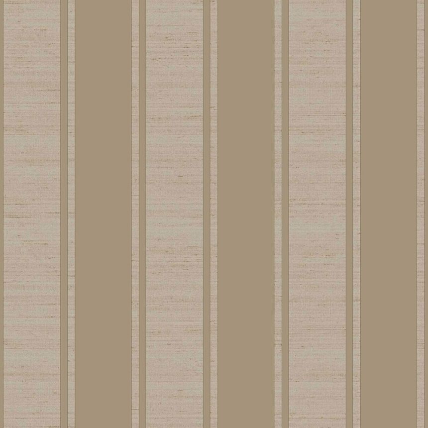 Sand color non-woven striped wallpaper, 33367, Tradizioni, Cristiana Masi by Parato