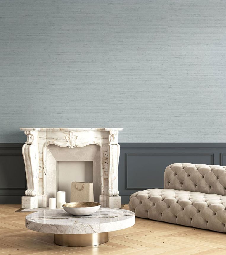 Gray-blue non-woven wallpaper, fabric imitation, 33396, Tradizioni, Cristiana Masi by Parato