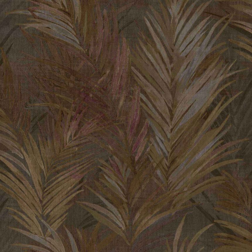 Brown wallpaper branches, leaves, 43818, Terra, Cristiana Masi by Parato