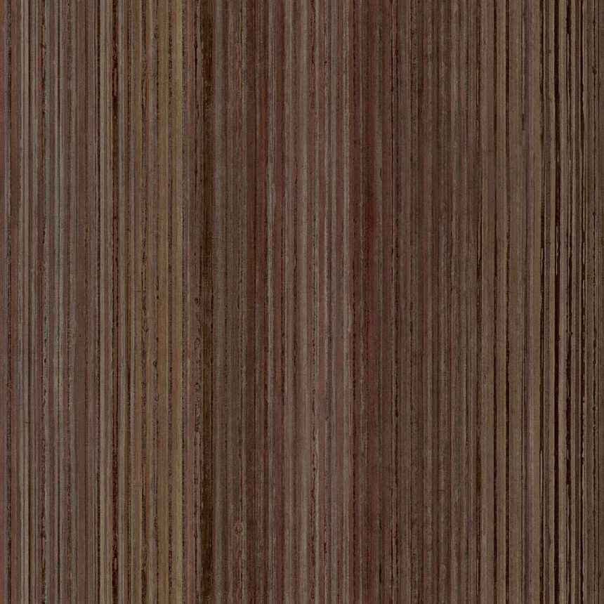 Terracotta colour striped wallpaper, 43858, Terra, Cristiana Masi by Parato