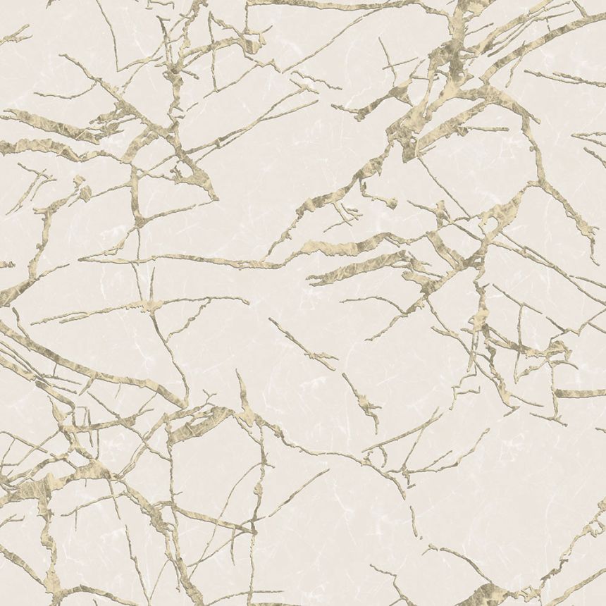 Luxury cream-gold wallpaper, marble imitation, Z34914, Elie Saab 2