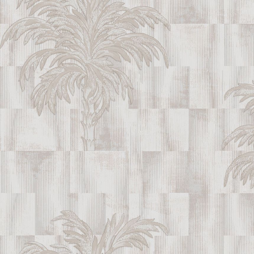 Luxury grey-beige wallpaper with palm trees, Z34942, Elie Saab 2