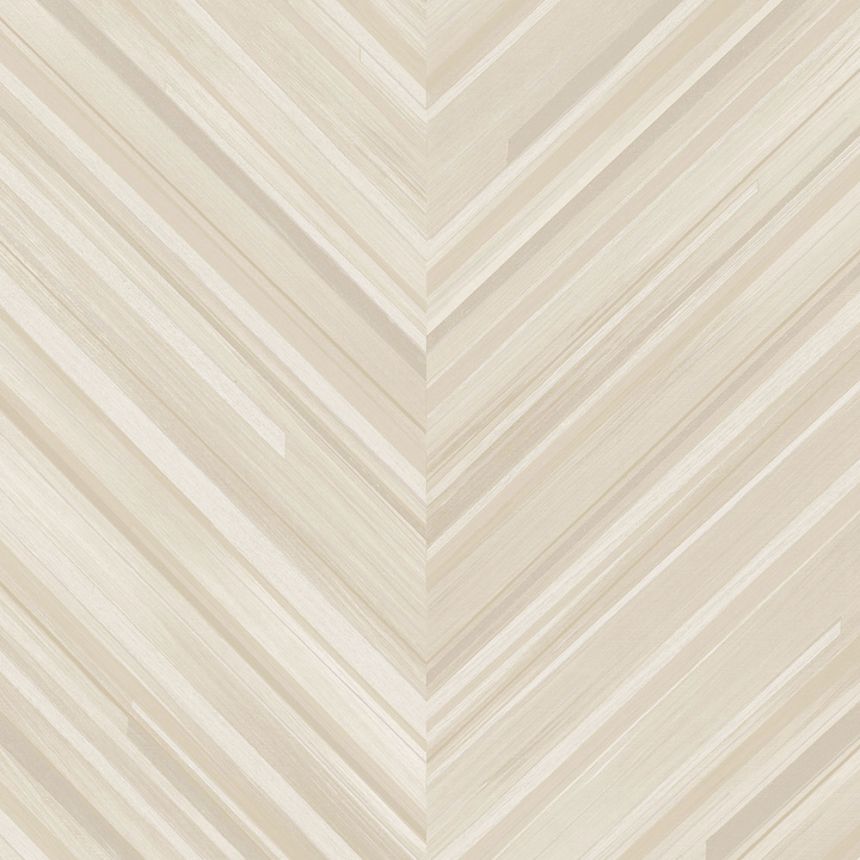 Cream geometric non-woven wallpaper, herringbone, 340160, Gilded, Eijffinger