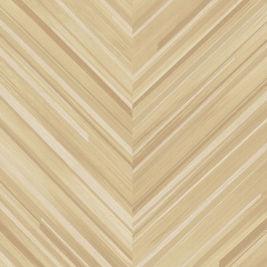 Beige herringbone geometric non-woven wallpaper, 340161, Gilded, Eijffinger