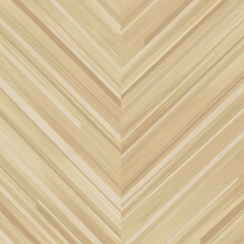 Beige herringbone geometric non-woven wallpaper, 340161, Gilded, Eijffinger