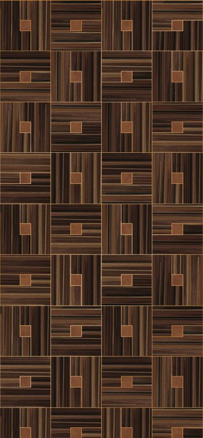 Geometric non-woven wall mural, paneling imitation, 340183, Gilded, Eijffinger