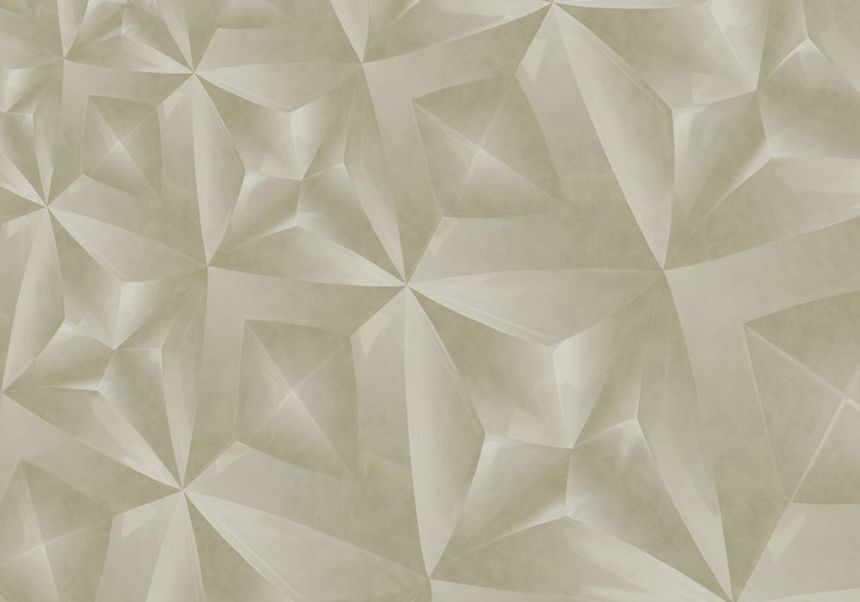 Geometric non-woven 3D wall mural, 340185, Gilded, Eijffinger