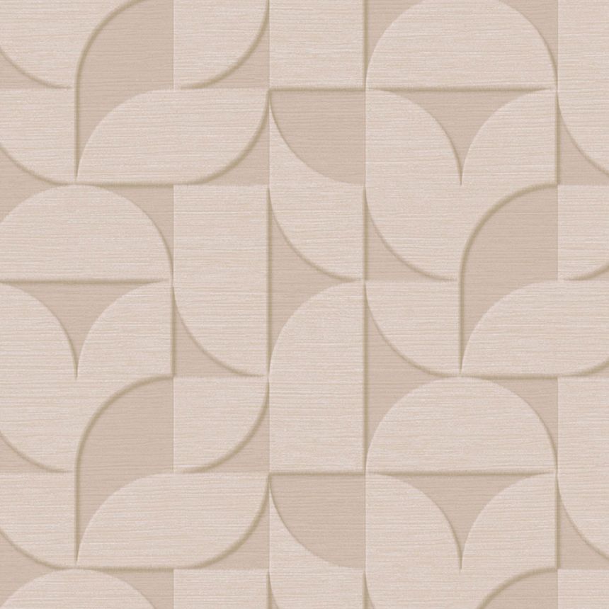 Beige geometric retro wallpaper, 333610, Revive, Eijffinger